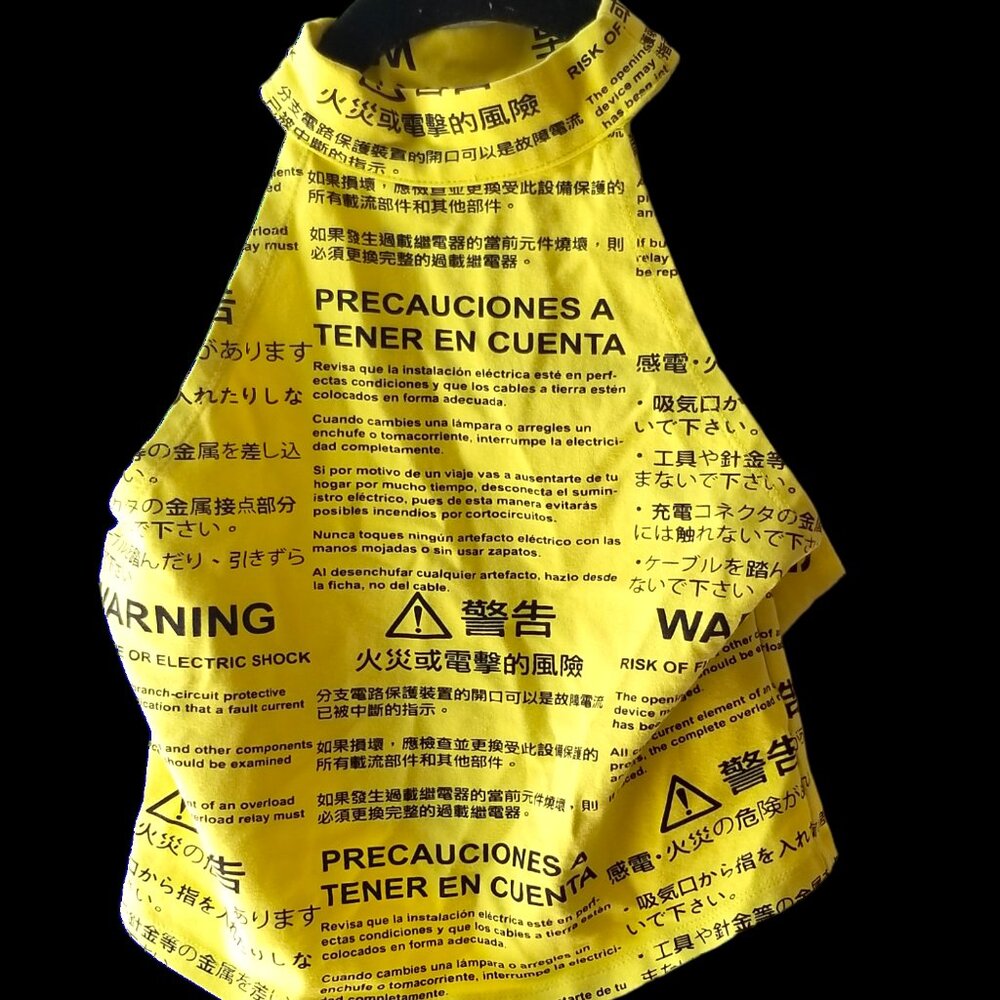 Forever 21 yellow high neck halter  S